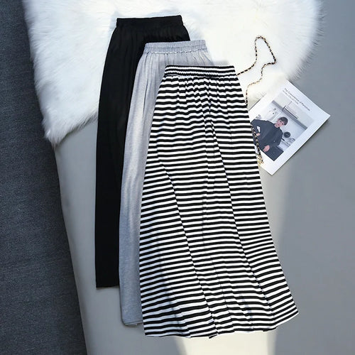 Load image into Gallery viewer, Korean Style Fashion High Waist Long Skirt Women Spring Summer Casual All-match Streetwear Straight Midi Skirt Y2k
