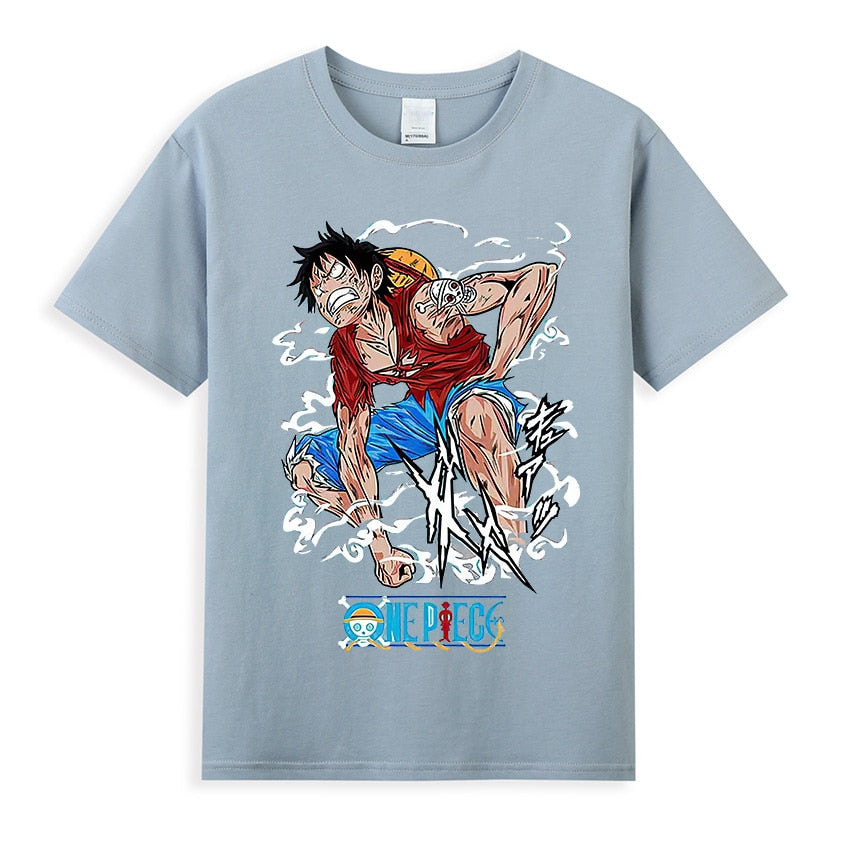 Vintage Washed Tshirts Anime T Shirt Harajuku Oversize Tee Cotton fashion Streetwear unisex top a10086