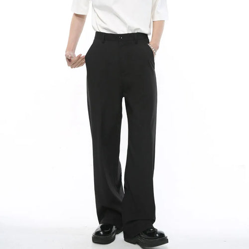 Load image into Gallery viewer, Men&#39;s Suit Pants 2024 Summer New French Style Simple Solid Color Casual Straight Leg Trousers Zipper Casual Loose 9C5294
