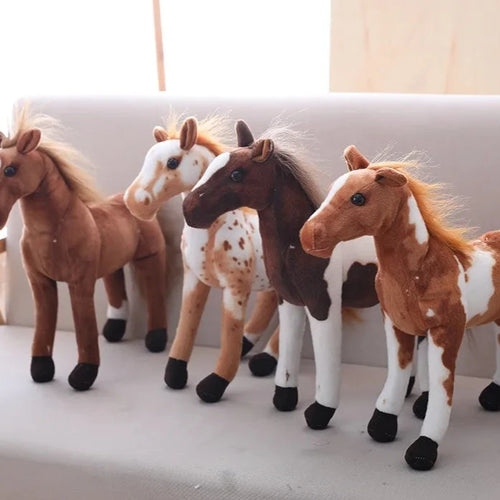 Load image into Gallery viewer, 1pc 50-28cm Simulation Horse 5 Styles Stuffed Animal Plush Dolls High Quality Classic Toys For Children Gift
