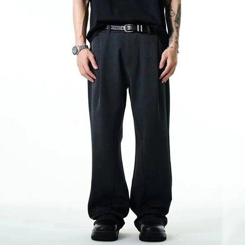 Load image into Gallery viewer, Men's Suit Pant Business Straight Leg Trendy New Korean Style Solid Color Stylish Handsome Male Casual Trousers 9W1861
