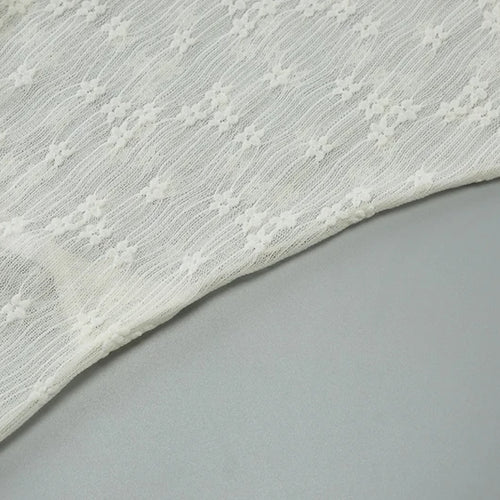 Load image into Gallery viewer, See Through Lace Halter Sexy Mini Dress Women Robe Halter Deep V Neck Backless Draped Ruffled Club Party Beach Dress
