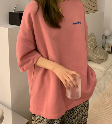 Loose Harajuku T shirts for Women Summer New Fashion Female T-shirt Korean Cool White Red Black Yellow Letter Tops M-XL