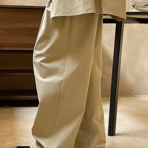 Load image into Gallery viewer, High Waist Black Long Pleated Wide Leg Casual Pants New Loose Fit Trousers Women Fashion Tide Spring Autumn 2025 1DF4438
