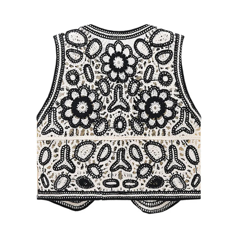 Woman Spring Summer Superimposed Knit Sweaters Vests Y2k Waistcoat Sleeveless Clothes New Vintage Crop Tops Cardigan B-079