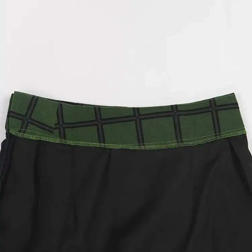 Load image into Gallery viewer, High Elastic Waist Green Plaid Irregular Long Casual Half-body Skirt Women Fashion Tide New Spring Autumn 2025 2A47406

