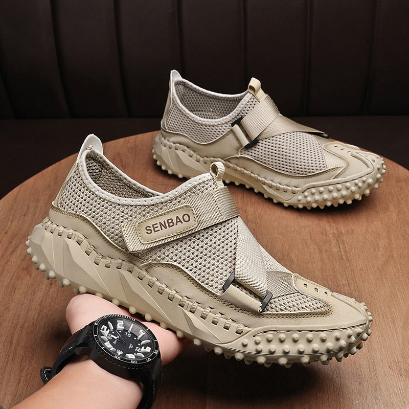 Brand Men's Shoes Breathable Mesh Loafers Shoes Handmade Platform Men's Casual Shoes Luxury Men Moccasins Designer Men's Sneaker