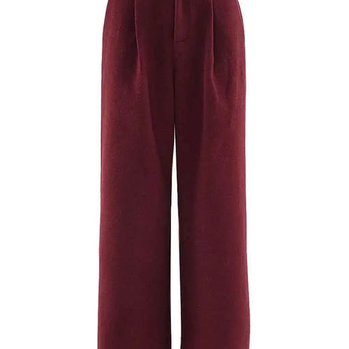 Load image into Gallery viewer, Big Size Red Blazer Wide Leg Pants Two Piece Suit New V-Neck Long Sleeve Women Fashion Tide Spring Autumn 2025 LM0110803
