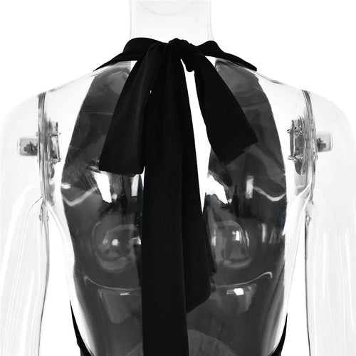 Load image into Gallery viewer, Halter Deep V Neck Backless Sexy Maxi Dress For Women Fashion Solid Sleeveless Bodycon Club Party Evening Long Dress
