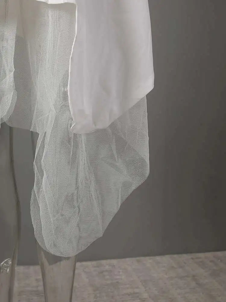 Women Black Irregular Hem Big Size Shirt Dress New Lapel Long Sleeve Loose Fit Fashion Tide Spring Autumn 2025 1DE2485