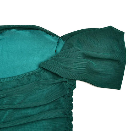 Load image into Gallery viewer, Elegant Off-shoulder Bodycon Maxi Dress Women Two Layer Mesh Fashion Strapless Backless Night Club Party Sexy Dress
