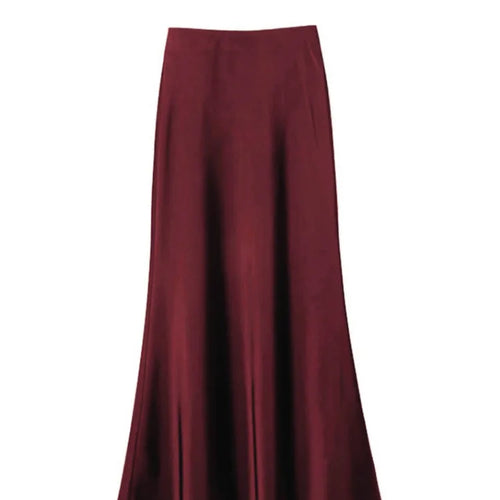 Load image into Gallery viewer, Fashion High Waist Slimming Medium To Long Satin Silk Half Skirt For Women 2024 Summer New Hip Hugging Slimming Skirt
