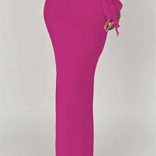 Load image into Gallery viewer, Thickened Fabric Sexy Maxi Skirt Women 2023 Autumn Winter New Solid High Waist Skinny Club Party Long Skirt Elegant
