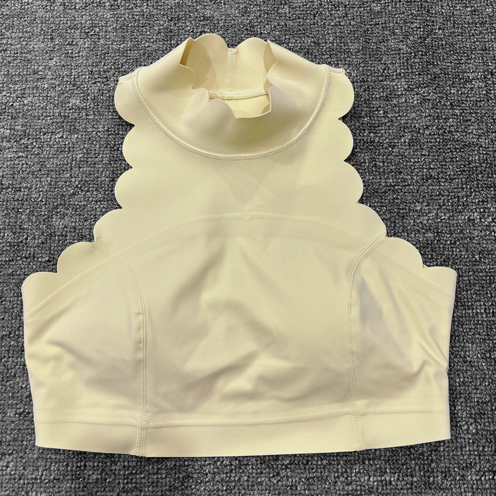 Pad Gym Push Up Yoga Bra Women Sports Crop Tops Hollow Out Backless Nude High Impact Workout Top Outdoor Running Fitness Bra