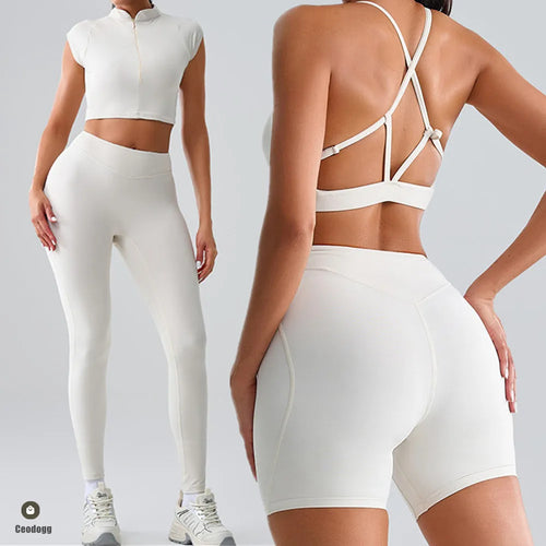 Load image into Gallery viewer, Women's Seamless Leggings Side Pockets Sports High Waist Hip Lifting Tummy Control GYM Tights Workout Fitness Elastic Yoga Pants
