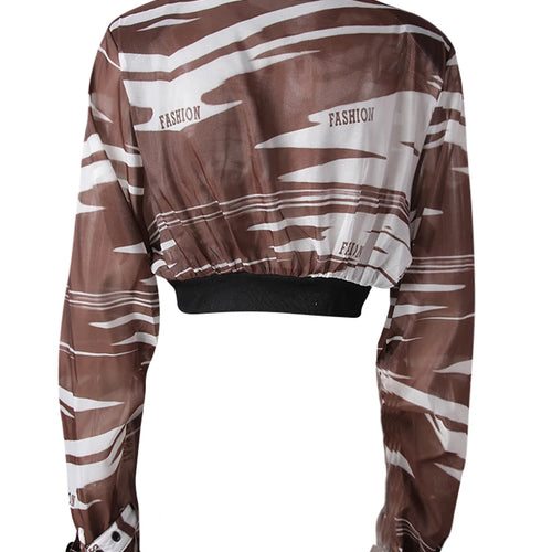 Load image into Gallery viewer, Black Leopard Printed Thin Short Jacket New Stand Collar Long Sleeve Women Coat Fashion Tide Spring Summer 2025 CPG3170
