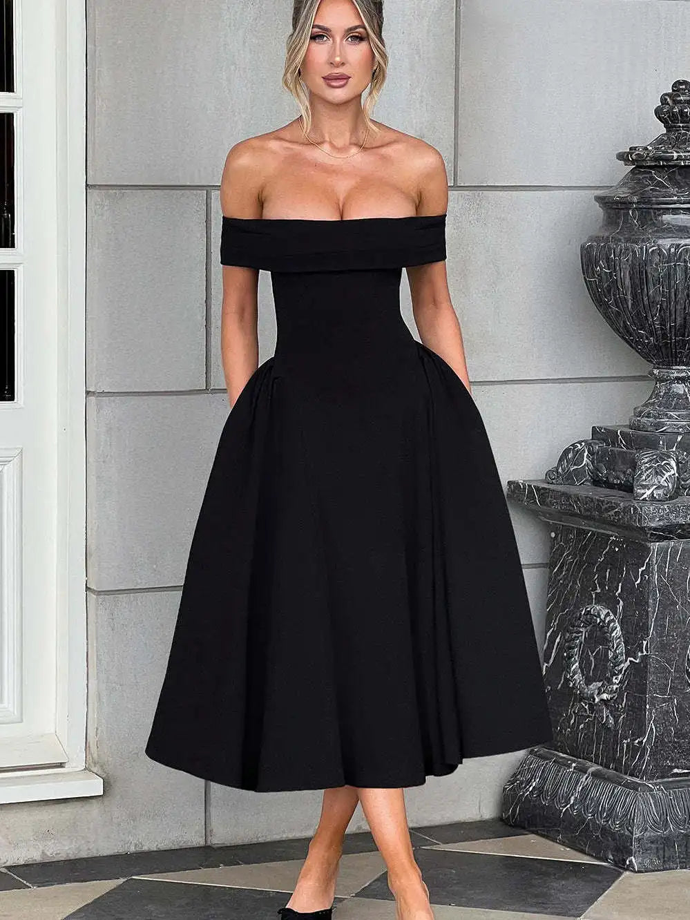 Elegant Strapless High Stretch Tight Long Dress For Women Pleated Party Club Evening Dress Sexy Backless Vestido Female