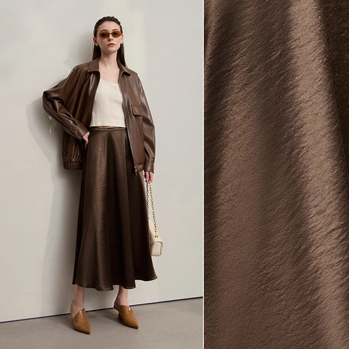 Load image into Gallery viewer, Women's Skirt Loose Long A-skirt Satin Skirts For Women 2025 Autumn New Minimalist Solid Color Clothing Ladies 12513015
