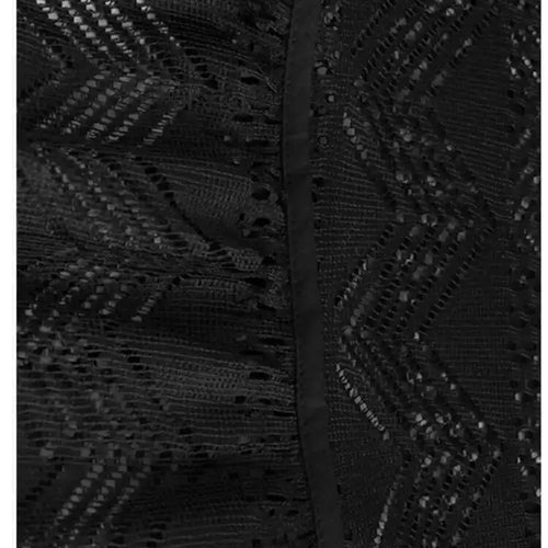 Load image into Gallery viewer, Women Black Lace Hollow Out Tassels Big Size Midi Shirt Dress New Lapel Long Sleeve Fashion Spring Autumn 2025 1DH8942
