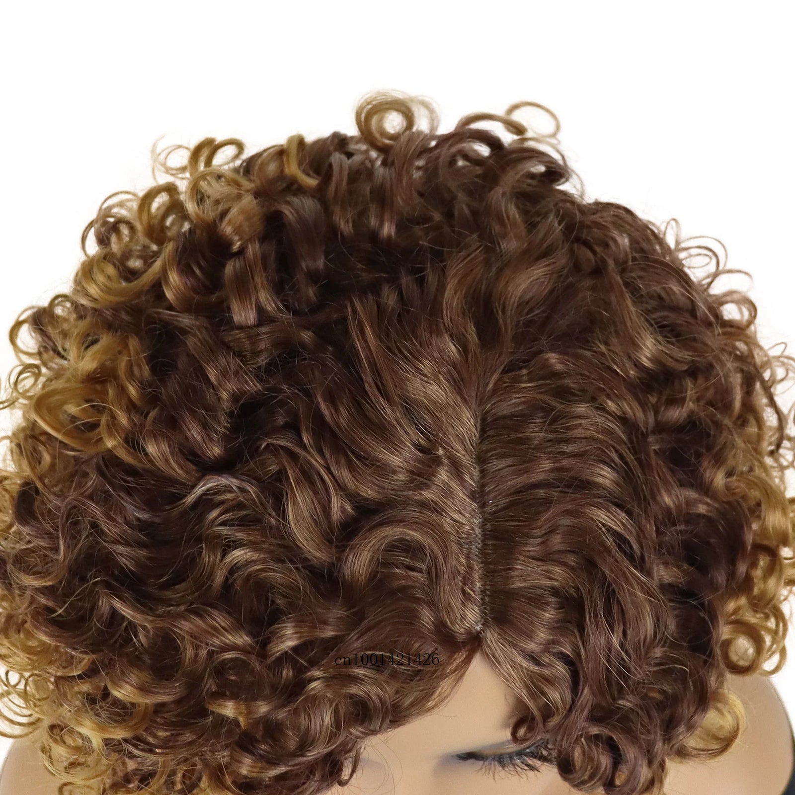 Synthetic Curly Wigs for Women Water Wave Afro Wigs with Side Bangs Natural Hairstyles Daily Hair Replacement Wigs Good Looking