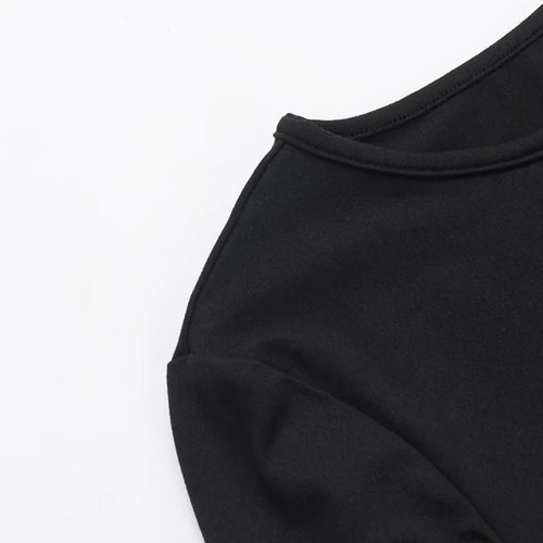 Load image into Gallery viewer, Hollow Out Long Sleeve Sexy Mini Dress For Women Robe Autumn New Black O Neck Club Party Sexy Dress Elegant Clubwear
