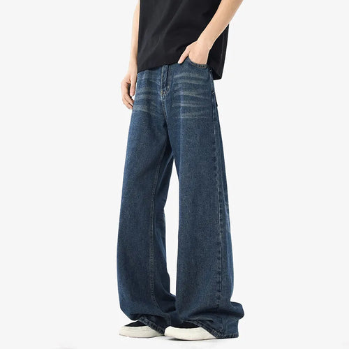 Load image into Gallery viewer, Men&#39;s Jeans Straight Wide Leg Trendy Gradient Color Tide New American Style High Street Male Summer Clothing 2025 9W1853
