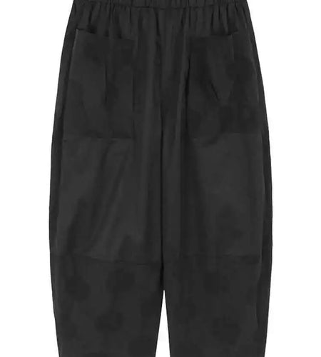 High Elastic Waist Black Dot Printed Long Pocket Harem Pants New Trousers Women Fashion Tide Spring Autumn 2025 1DH5235