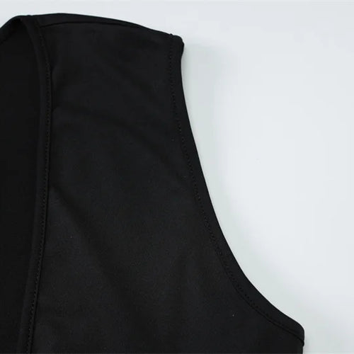 Load image into Gallery viewer, Hollow Out Halter Sexy Maxi Dress Women Summer New Metal Decoration Sleeveless Slim High Waist Long Dress Elegant
