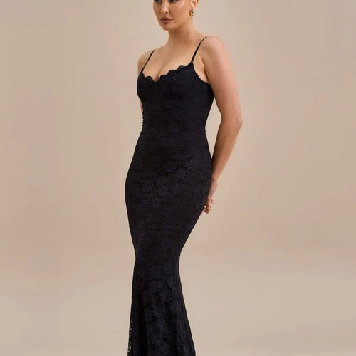 Load image into Gallery viewer, Spaghetti Strap Backless Sexy Maxi Dress For Women Gown Elegant Sleeveless Evening Club Party Bodycon Dress Clubwear
