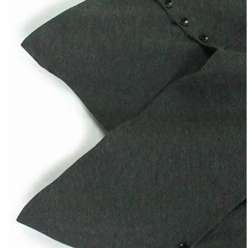 Load image into Gallery viewer, Women Gray Irregular Hem Button Big Size Casual T-shirt New Turtleneck Long Sleeve Fashion Tide Spring Autumn 2025 1DH9329
