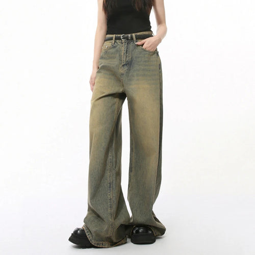 Load image into Gallery viewer, Men's Wear Straight Denim Pants Spring New Fashion Jeans Vintage Washed Wide Leg Trousers Trendy Menwear Summer 9C2019
