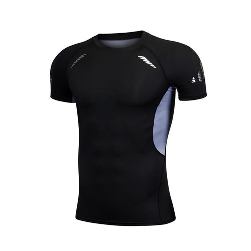 Load image into Gallery viewer, Mens Sport Top for Fitness T-shirt Bodybuilding Compression Shirt Gym Running Tight Rashguard Jogging Sweatshirt Dry Fit Clothes v1
