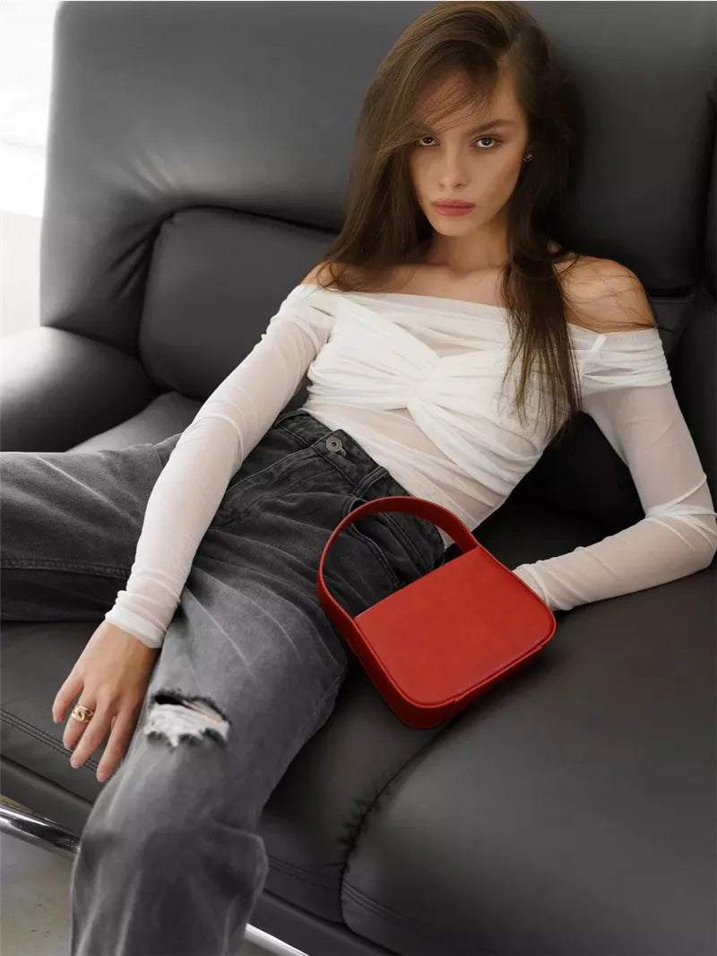 Summer Mesh Off-shoulder T-shirt Women Fashion Pleated Bust Backless Tees Tops Female Elegant Strapless See Through Top