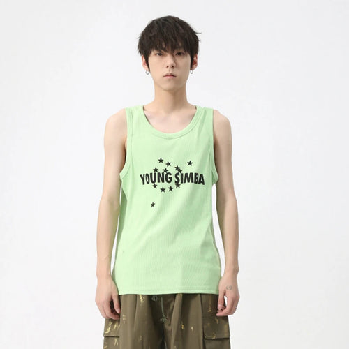 Load image into Gallery viewer, Men&#39;s Casual Vest 2024 Summer New Korean Style Letter Printed Sleeveless Sports Tank Top Trend Versatile Loose Top 9C5837
