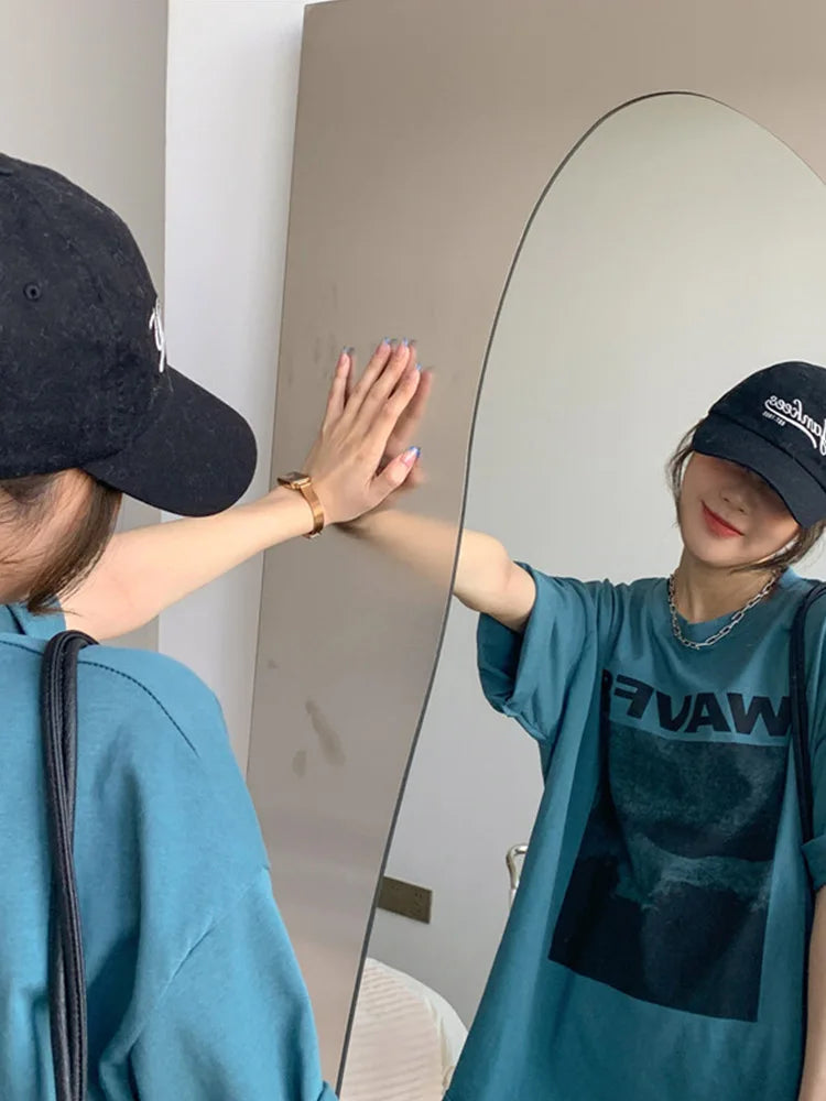 Women's T-shirts Creative Fashion White T Shirt Female Summer Tee Shirt Short Sleeve  Harajuku Streetwear