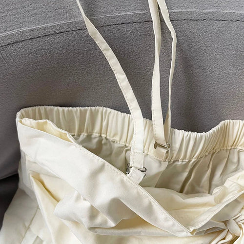 Load image into Gallery viewer, Women Apricot Bow Spliced Elegant Blouse New Skew Collar Short Sleeve Shirt Fashion Tide Spring Summer 2025 1DJ1488
