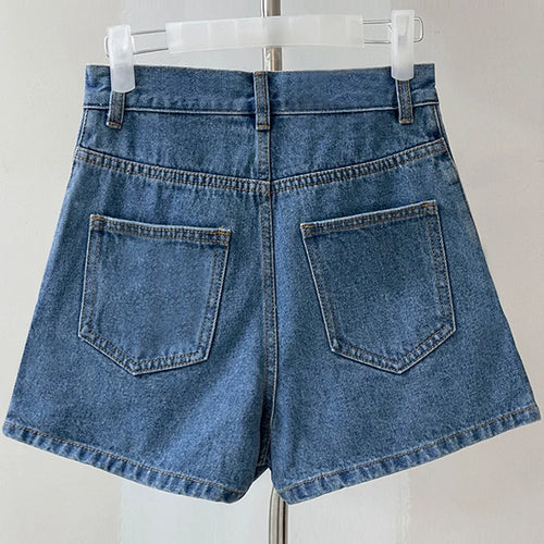 Load image into Gallery viewer, Fashion Mini Skirt For Women High Waist A Line Patchwork Split Denim Skirts Female Summer Clothing Style
