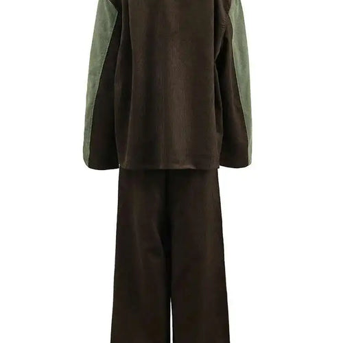 Load image into Gallery viewer, Big Size Denim Jacket Wide Leg Pants Two Piece Suit New O-Neck Long Sleeve Women Fashion Tide Spring Autumn 2025 CPG1262
