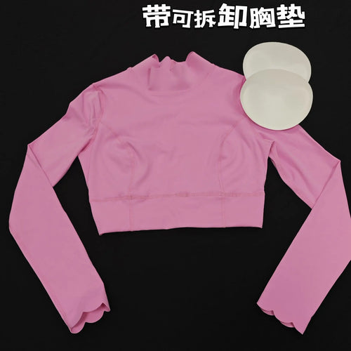 Load image into Gallery viewer, 2025 Pad Lace Tight Tank Top Women Hollow Out Backless Nude Long Sleeve Yoga Shirt Outdoor Sports Fitness Running T-shirts
