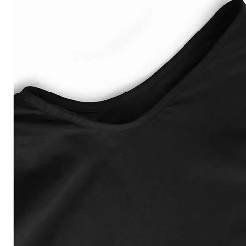Load image into Gallery viewer, Women Black Irregular Drawstring Big Size Long Dress New Round Neck Sleeveless Fashion Tide Spring Summer 2025 1DH6574
