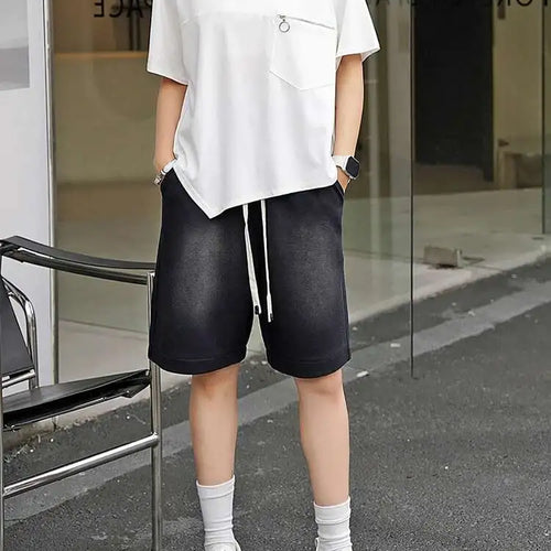 Load image into Gallery viewer, Women Black Irregular Hem Zipper Big Size Casual T-shirt New Round Neck Short  Sleeve Fashion Spring Summer 2025 1DJ0619
