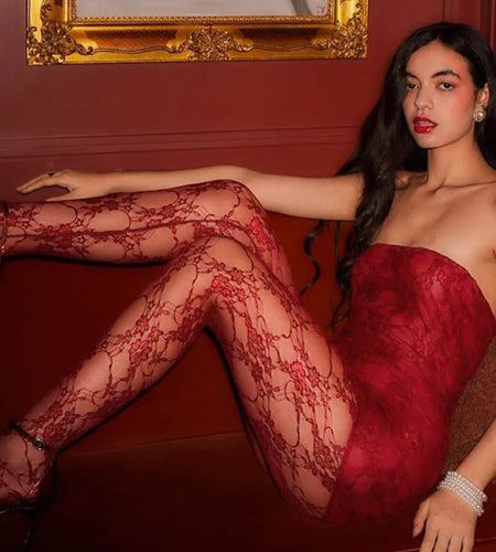 See Through Lace Sexy Dress Set Women Off-shoulder Strapless Dress And Pants Matching Sets Ladies Party Two Piece Set