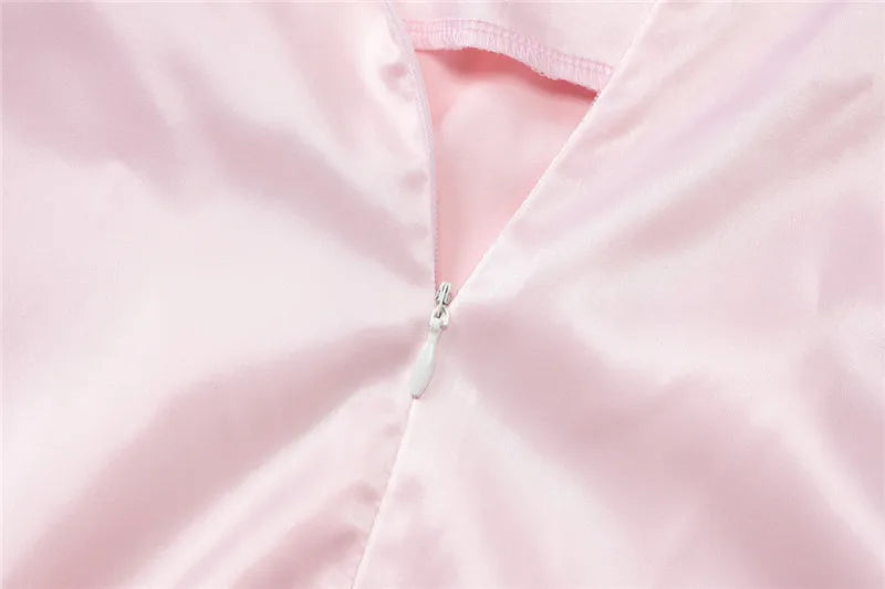 Satin Square Collar Backless Sexy Mini Dress For Women Solid Color Sleeveless A-line Bodycon Club Party Dress Elegant