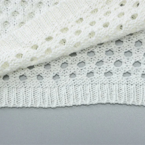 Load image into Gallery viewer, Hollow Out Beach Knit Sexy Mini Dress Women Elegant Halter Lace-up Sleeveless Backless Vacation Club Party Dress
