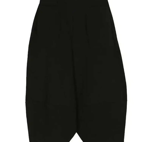 Load image into Gallery viewer, High Elastic Waist Black Pleated Wide Leg Pants New Loose Fit Trousers Women Fashion Tide Spring Autumn 2025 1DF5744
