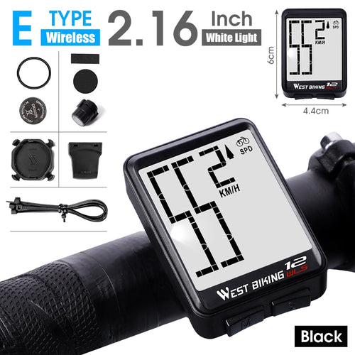 Load image into Gallery viewer, Wireless Wired Bike Computer Backlight Speedometer Odometer Rainproof Cycling Stopwatch MTB Road Bicycle Computer
