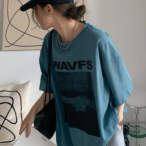 Load image into Gallery viewer, Women&#39;s T-shirts Creative Fashion White T Shirt Female Summer Tee Shirt Short Sleeve  Harajuku Streetwear
