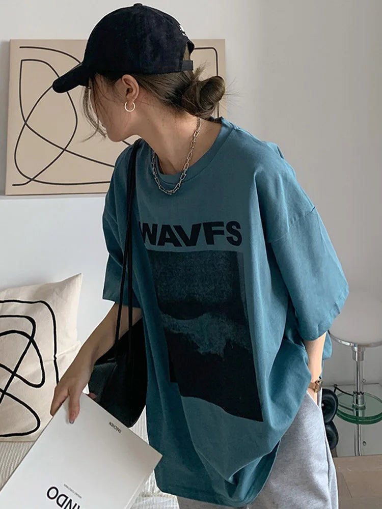 Women's T-shirts Creative Fashion White T Shirt Female Summer Tee Shirt Short Sleeve  Harajuku Streetwear