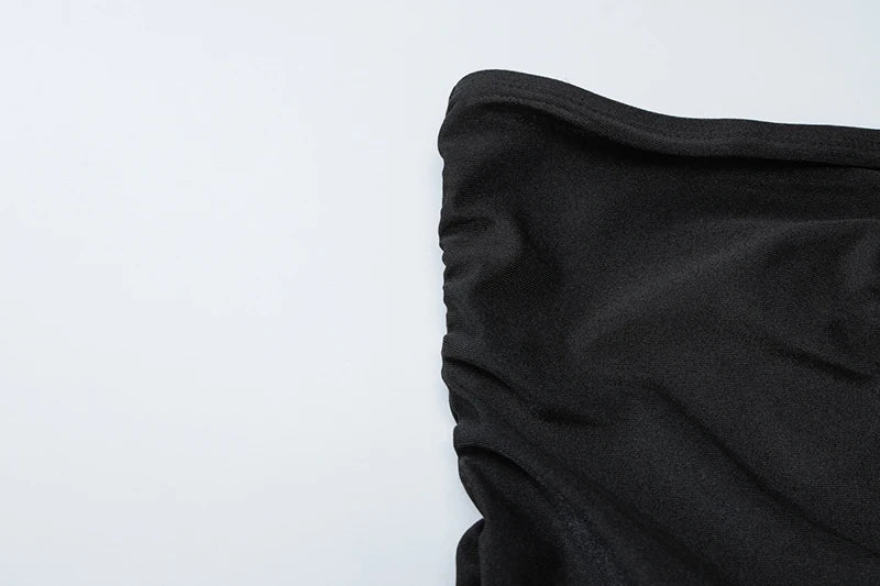 Sexy Sleeveless Off-shoulder Backless Strapless Black Maxi Dress For Women Elegant Evening Long Dress Female Outfits