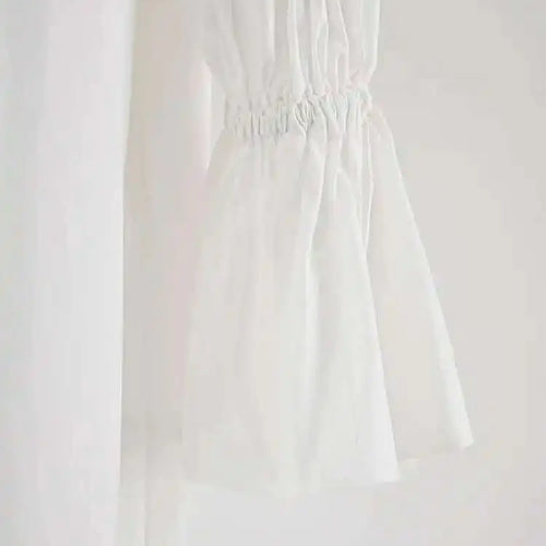 Load image into Gallery viewer, Women White Big Size Elegant Shirt Dress New Stand Collar Long Flare Sleeve Fashion Tide Spring Autumn 2025 CPDB216
